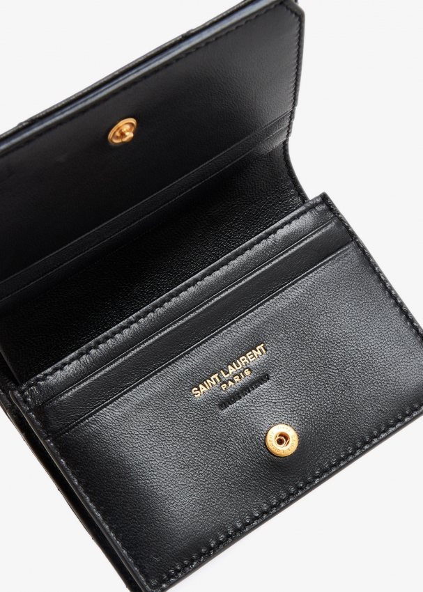 Saint Laurent Cassandre flap card case for Women Black in KSA Level Shoes