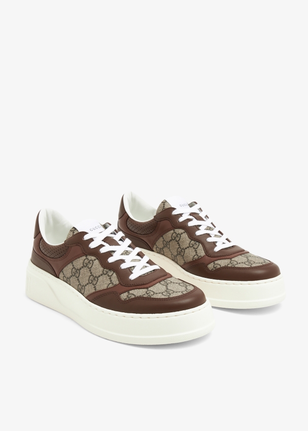 Gucci top shoes tan