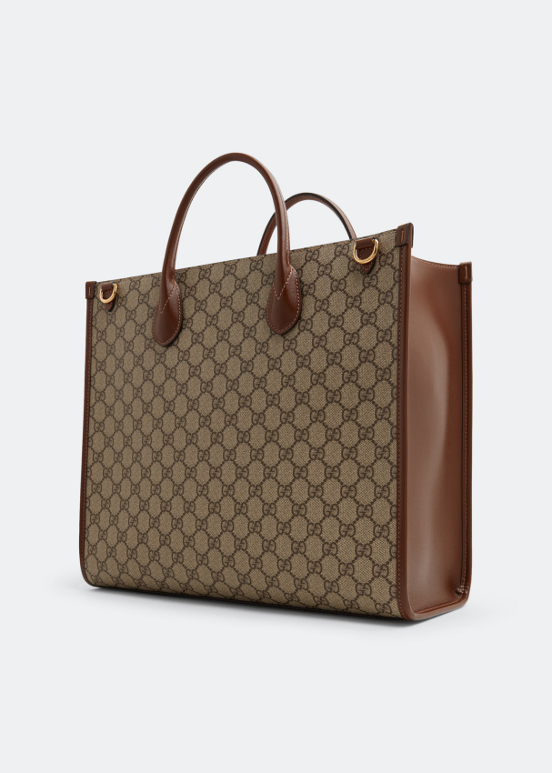 Gucci Interlocking G Medium GG Canvas Hobo Bag Beige