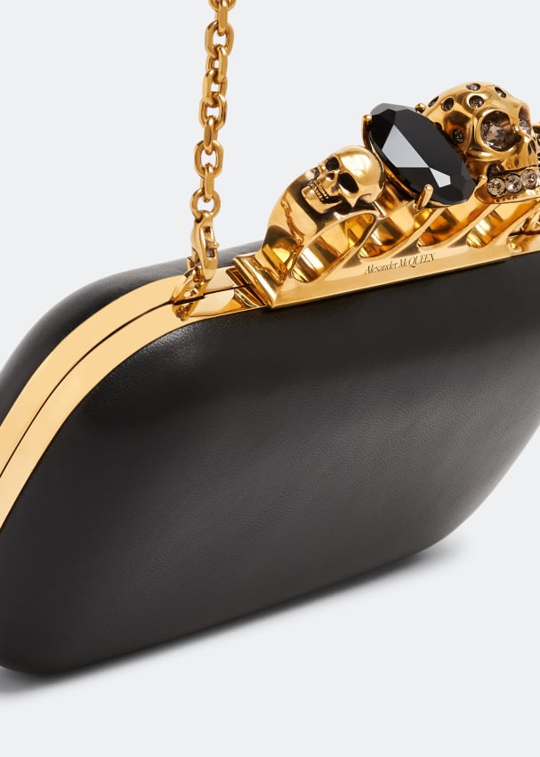 Alexander McQueen Knuckle clutch for Women Black in UAE Level