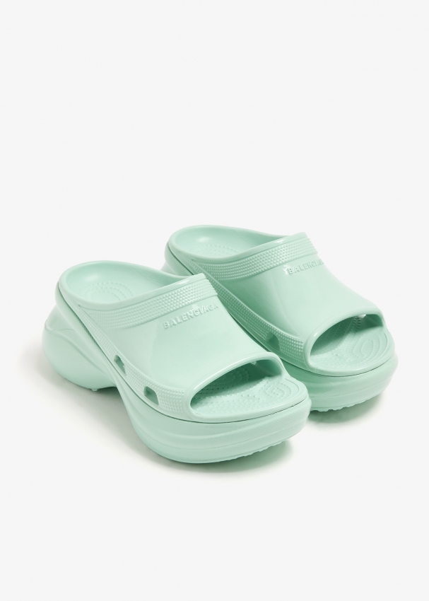 Balenciaga sandals sales womens olive