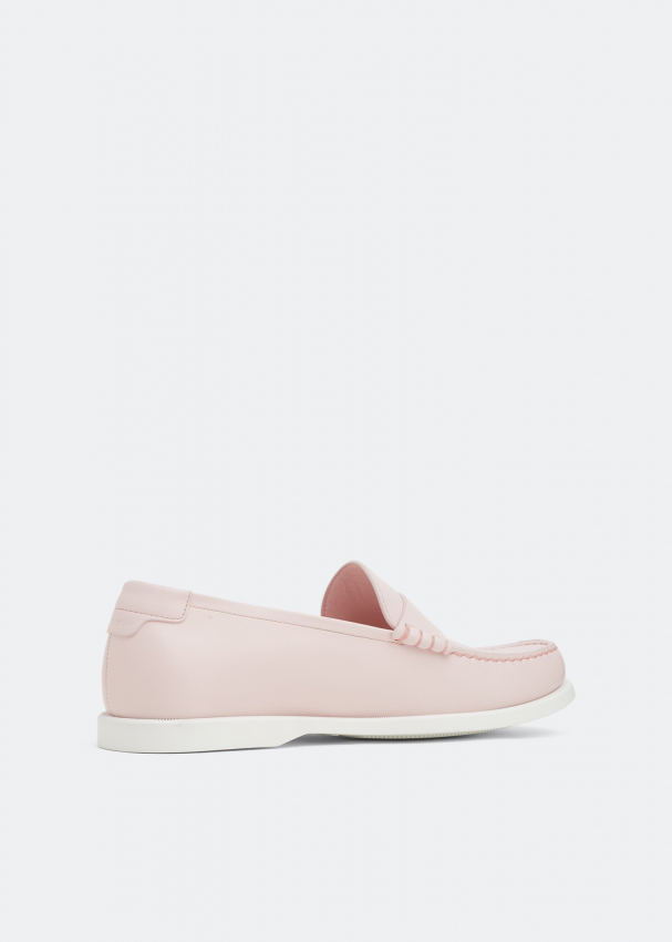 Saint Laurent Le Monogram penny loafers for Men - Pink in UAE | Level Shoes