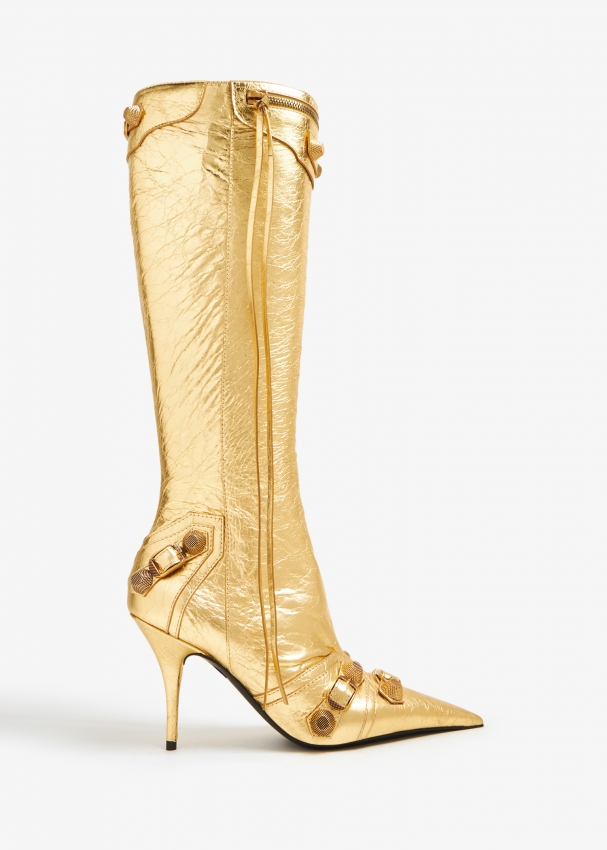 Balenciaga yellow boots deals