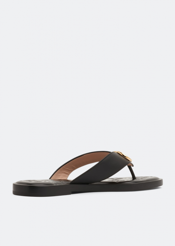 GG leather thong sandals in white - Gucci | Mytheresa