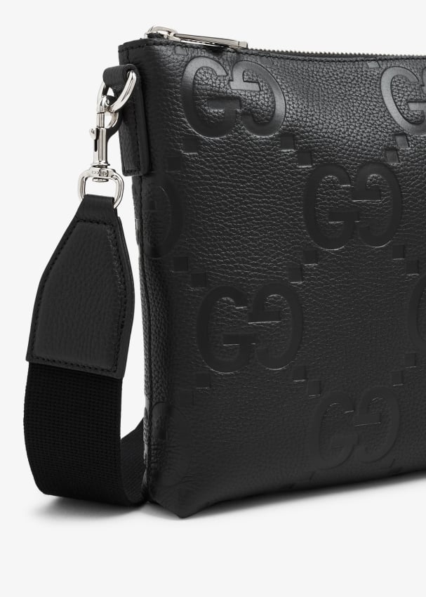 Gucci Jumbo GG medium messenger bag for Men Black in UAE Level