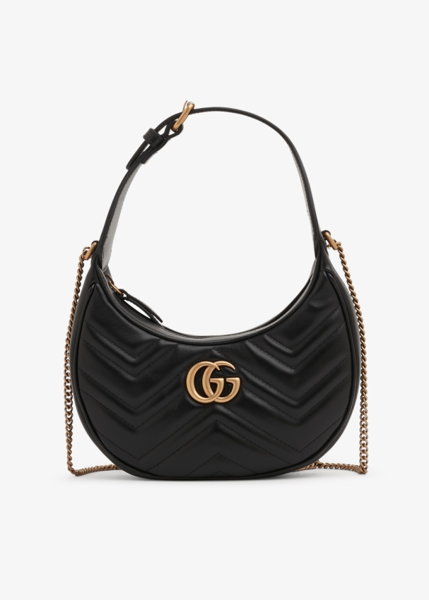 GG Marmont half-moon-shaped mini bag