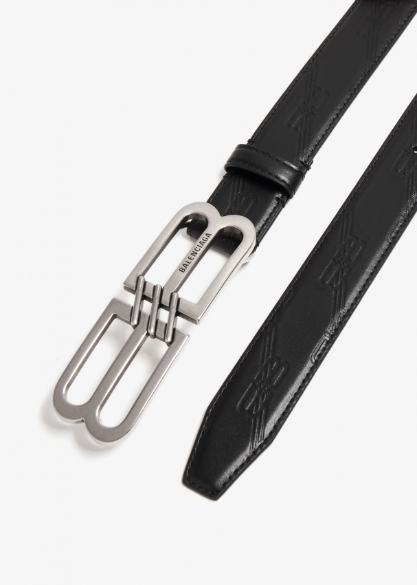 Balenciaga BB Signature belt for Men Black in UAE Level Shoes