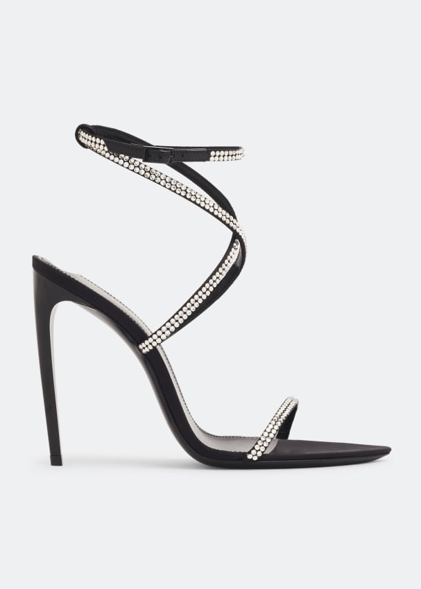 Georgia Sandals Black Suede Black Calfskin main image 1