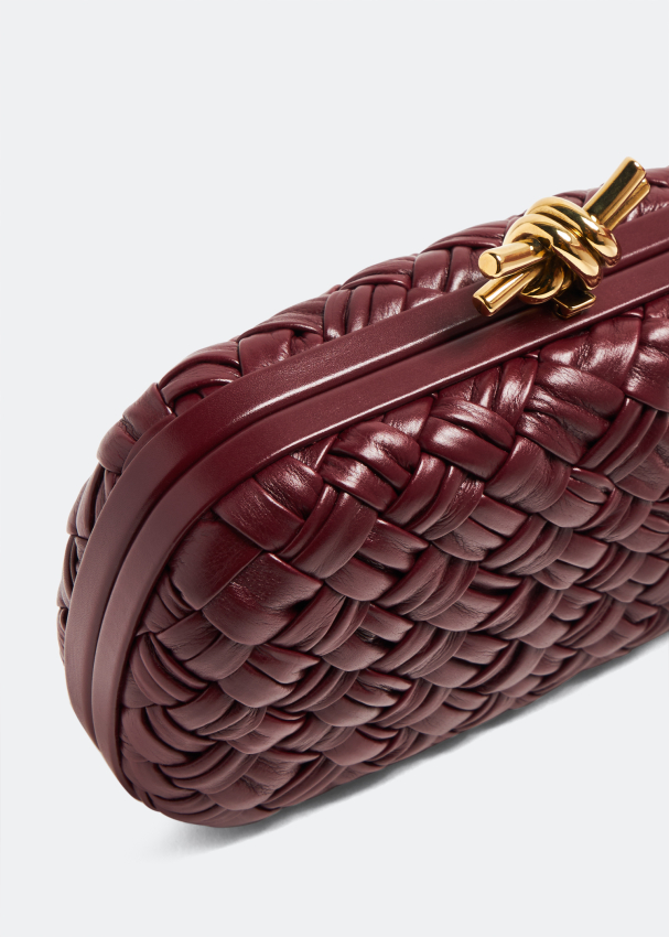 Bottega Veneta Leather Knot Minaudiere Clutch Bag