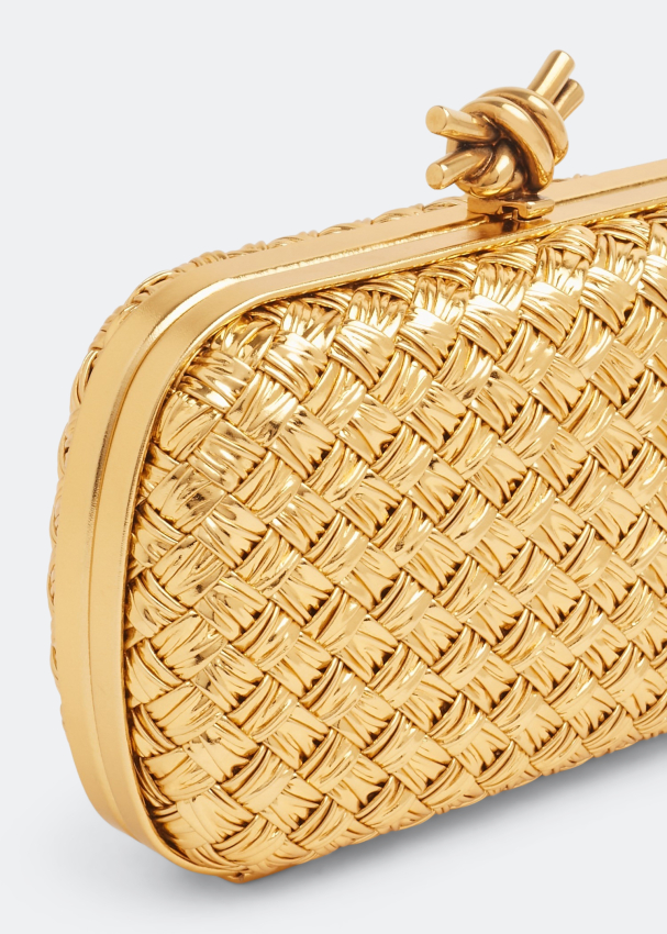 Bottega Veneta Knot Minaudiere Clutch in Yellow