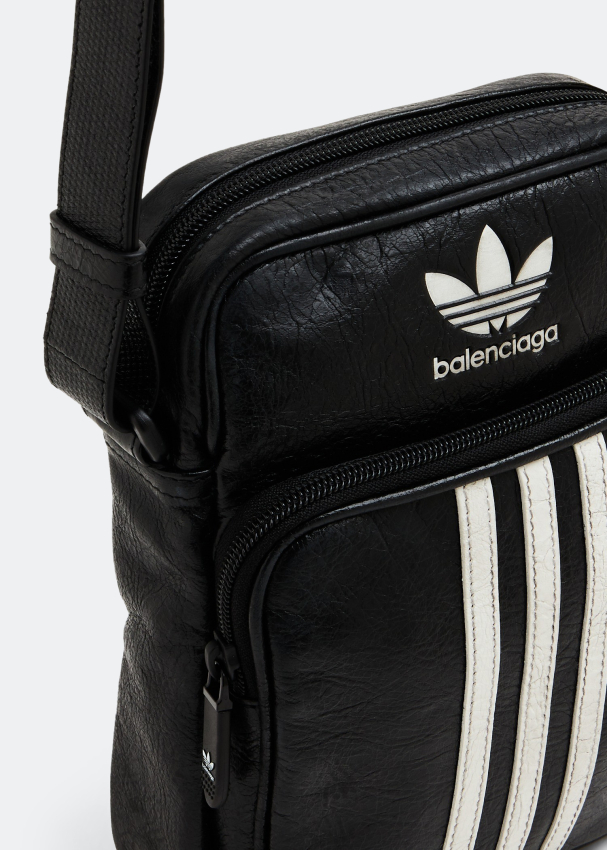 X Adidas Leather Crossbody Bag in Black - Balenciaga | Mytheresa