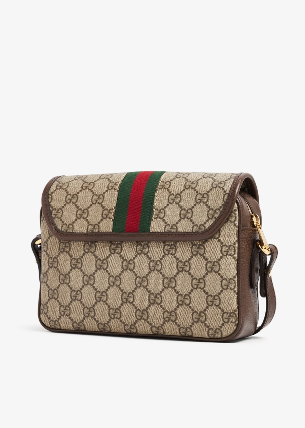 Gucci Ophidia GG Mini Shoulder Bag in Brown