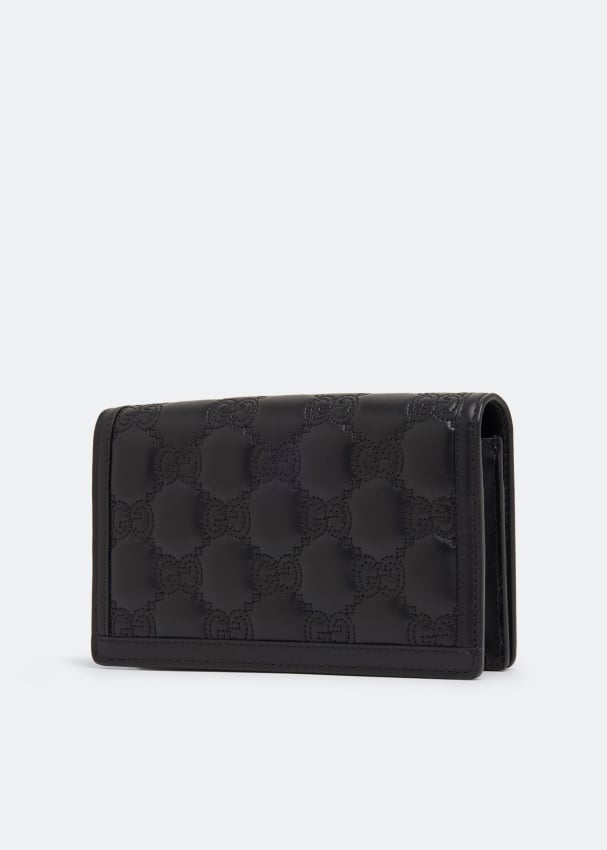 Gucci GG Matelassé chain wallet for Women - Black in UAE | Level Shoes