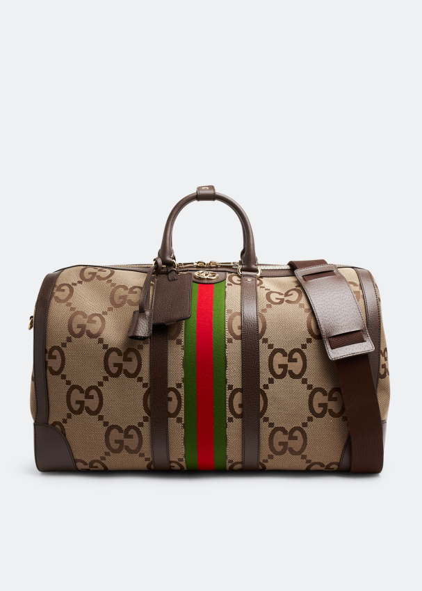 Gucci Medium GG Duffle Bag in Brown for Men