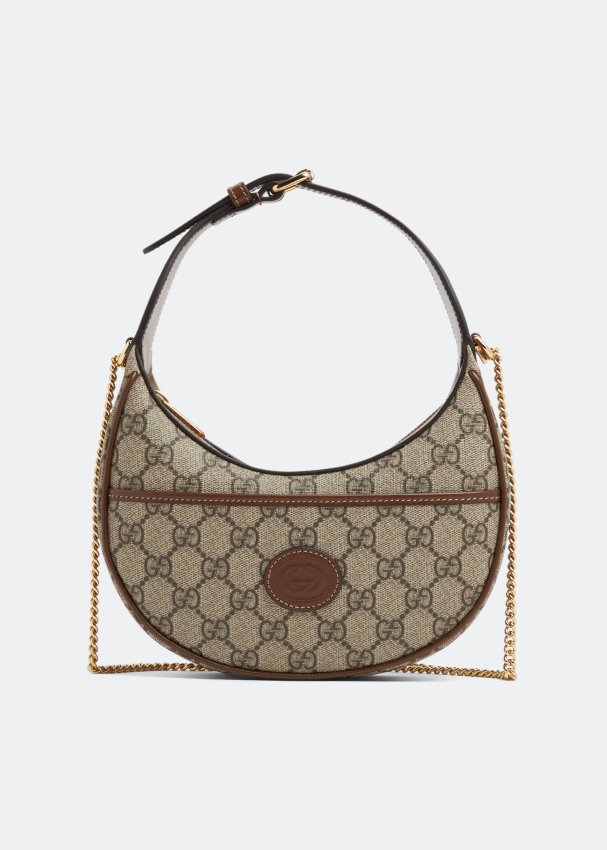 Gucci GG half-moon-shaped mini bag for Women - Brown in UAE | Level Shoes