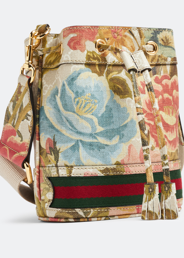 Gucci Ophida GG Flora mini bucket bag for Women Multicolored in
