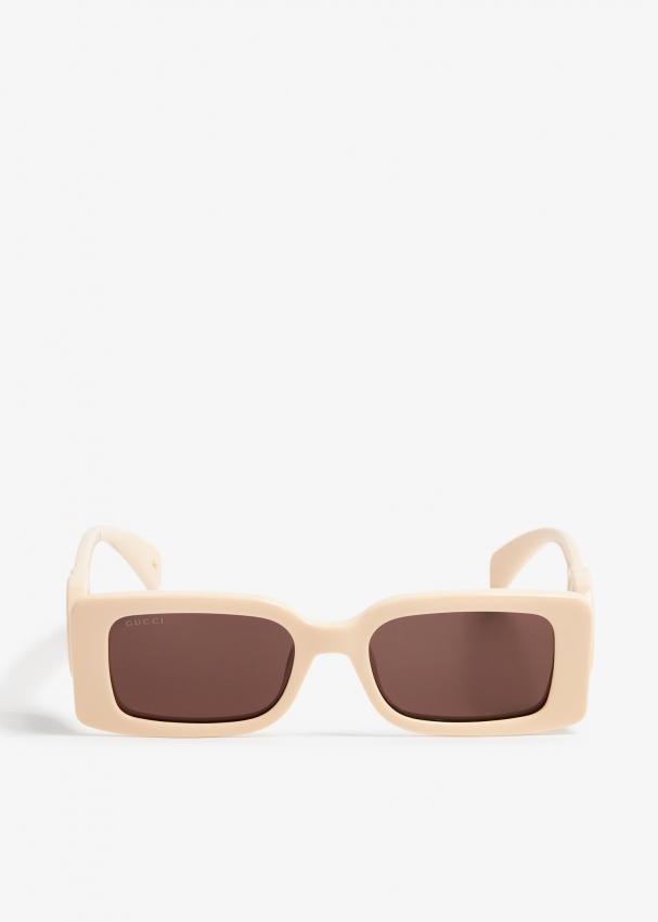 Gucci white frame glasses sale