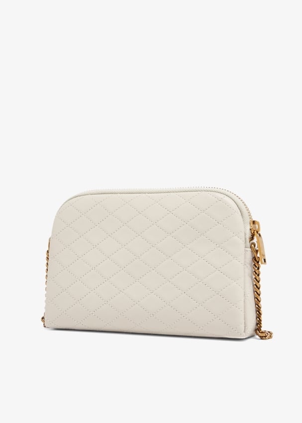 Saint Laurent Gaby zipped pouch for Women - White in UAE | Level Shoes