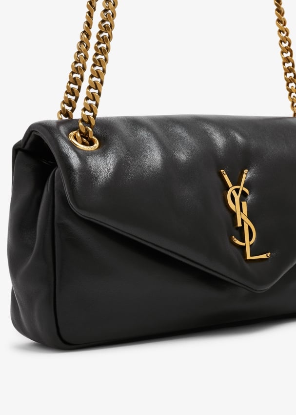 Saint Laurent Calypso Ysl Leather Chain Shoulder Bag