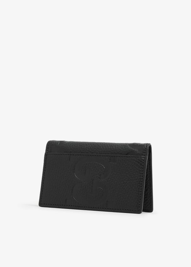 Gucci Jumbo GG Card Case in Black for Men