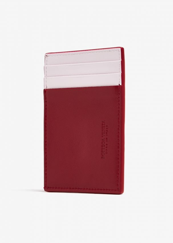 Bottega Veneta Cassette credit card case for Women Red in Bahrain Level Shoes