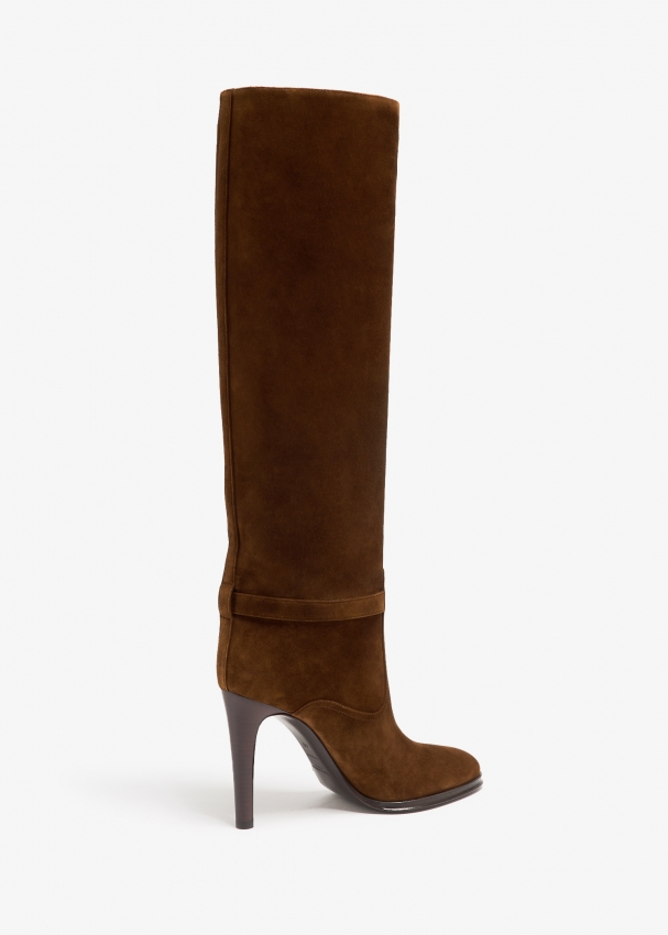 Saint Laurent Diane boots for Women Brown in UAE Level Shoes