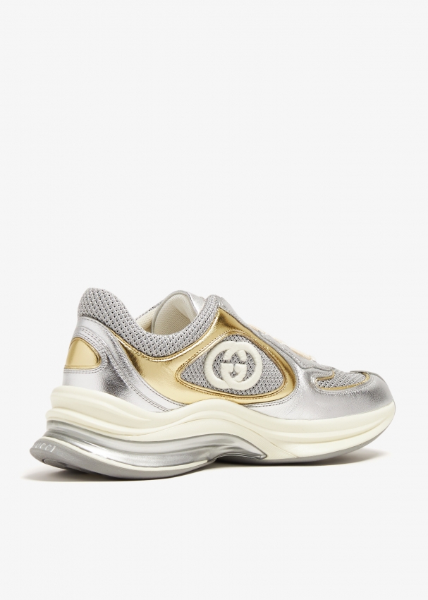 Gucci Gucci Run sneakers for Women Silver in UAE Level Shoes