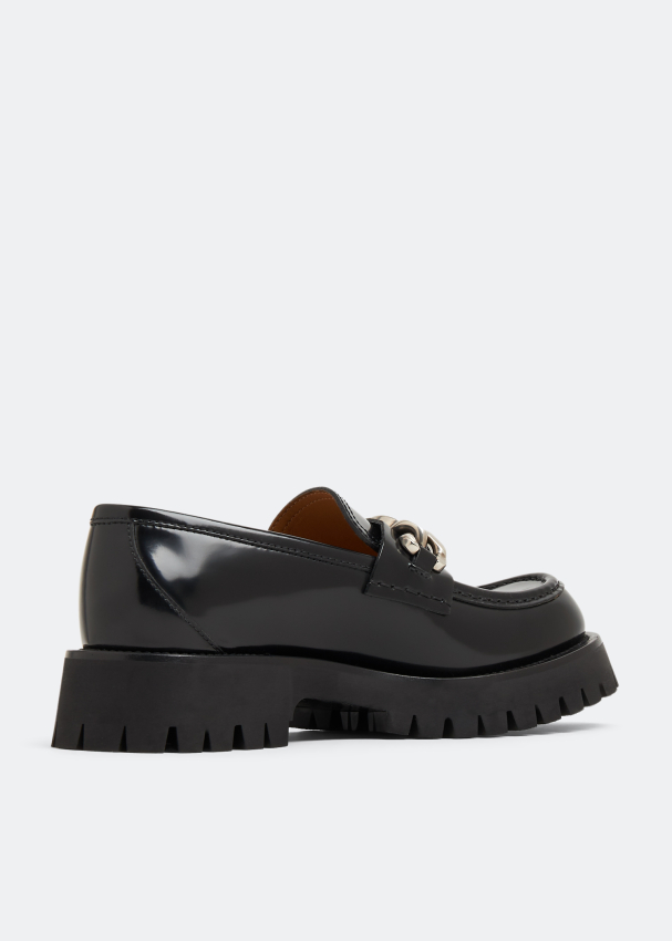 Gucci Interlocking G lug sole loafers for Men - Black in UAE | Level Shoes
