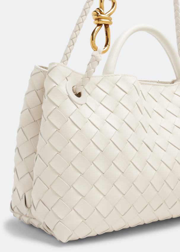 White bottega bag best sale