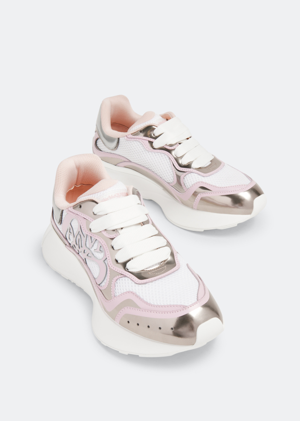 Alexander McQueen Sprint Runner sneakers for Women Silver in KSA Level Shoes