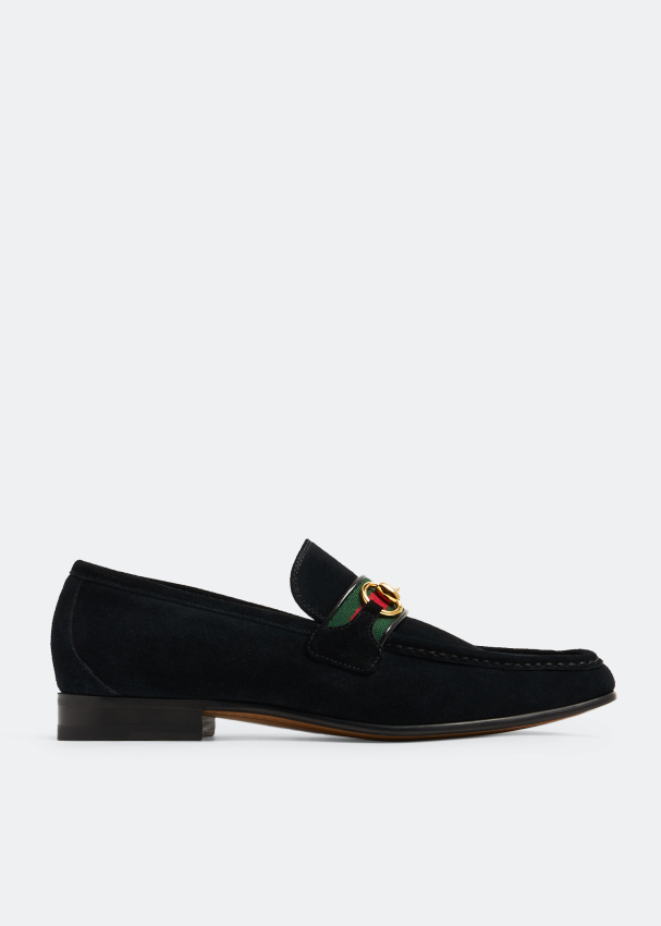 Mens gucci hot sale black loafers