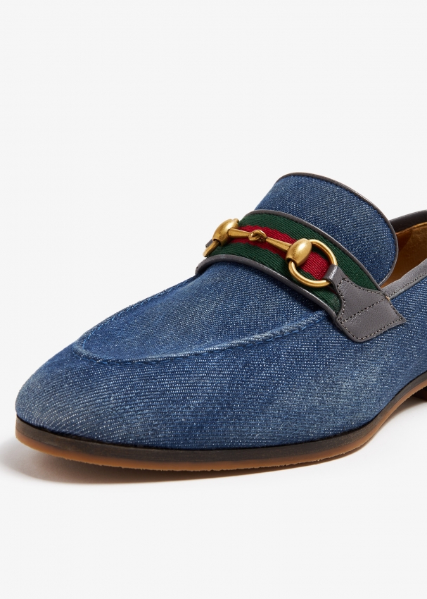 Gucci online grey loafers