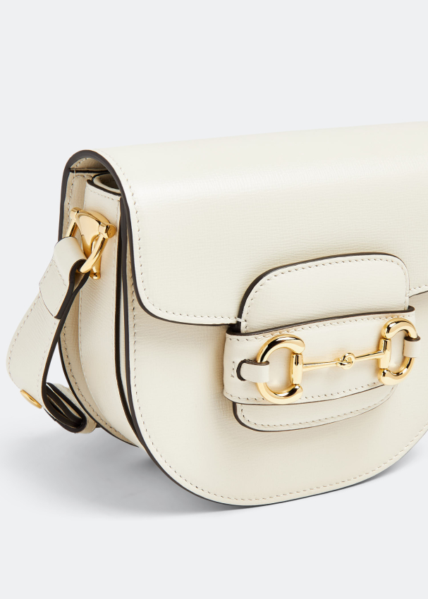 Gucci Horsebit 1955 mini rounded bag for Women - White in KSA