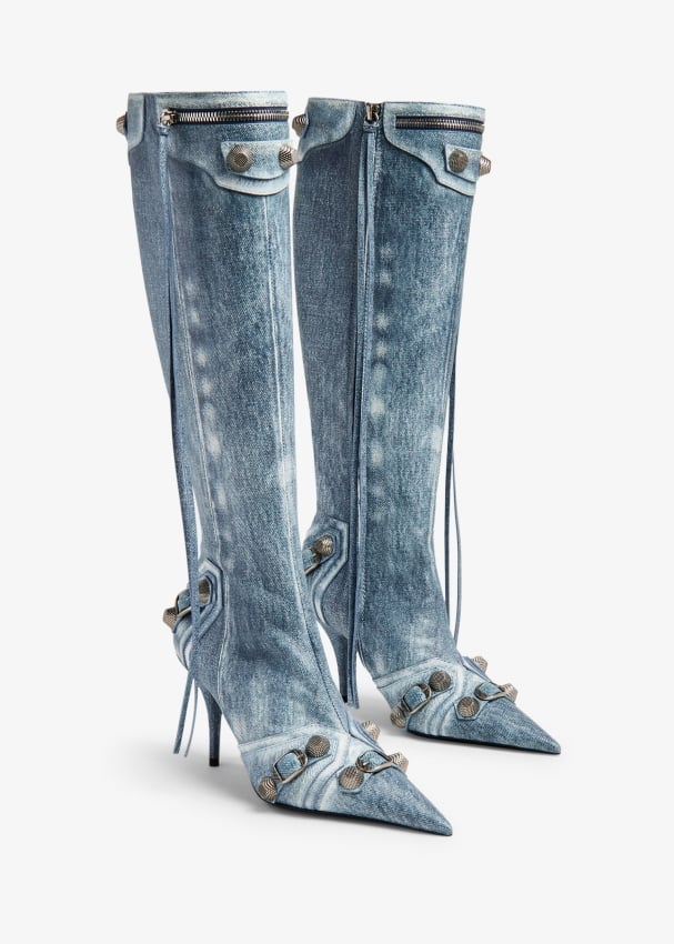 Balenciaga boots womens blue discount