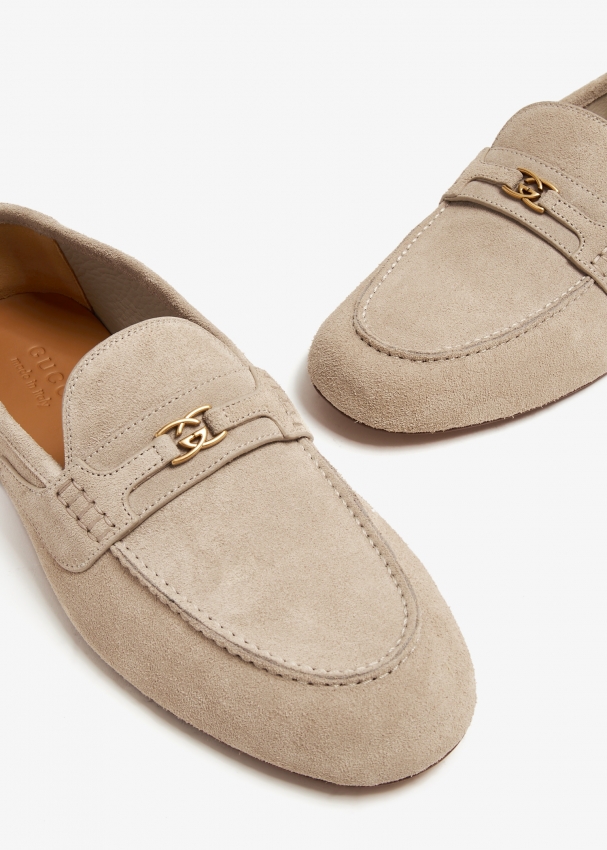 Gucci loafers hotsell beige