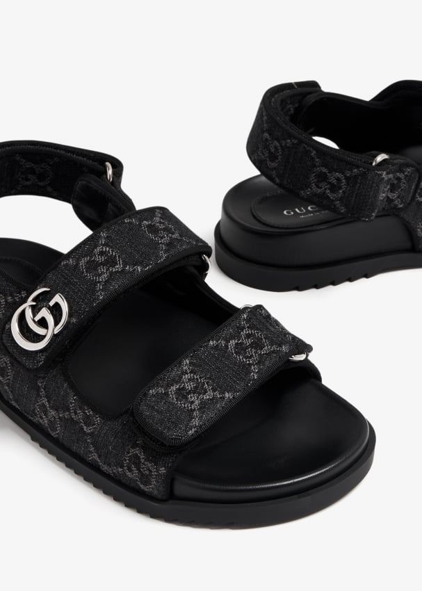 Gucci Double G sandals for Women Black in UAE Level Shoes