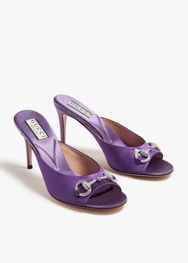 Gucci purple on sale heels