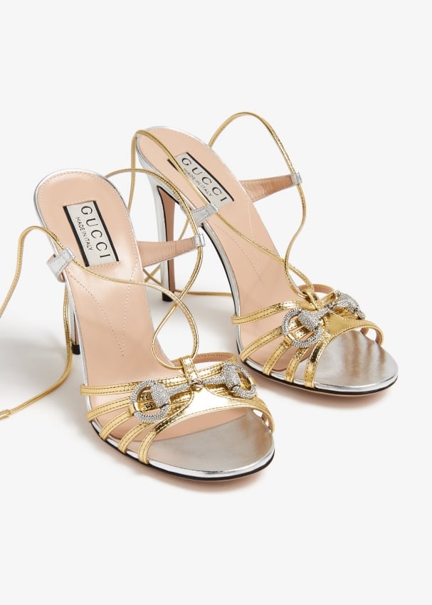 Gucci strap sale sandals heels