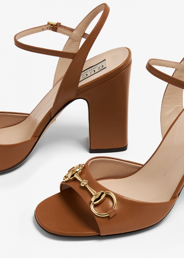 Gucci marmont sandal brown hot sale