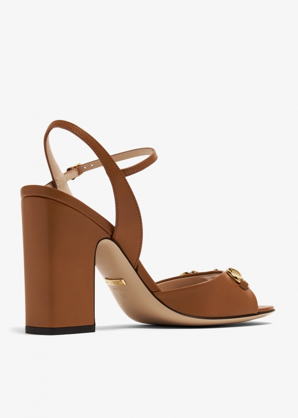 Gucci horsebit cheap leather sandals