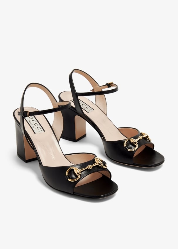 Gucci mid hotsell heel sandals