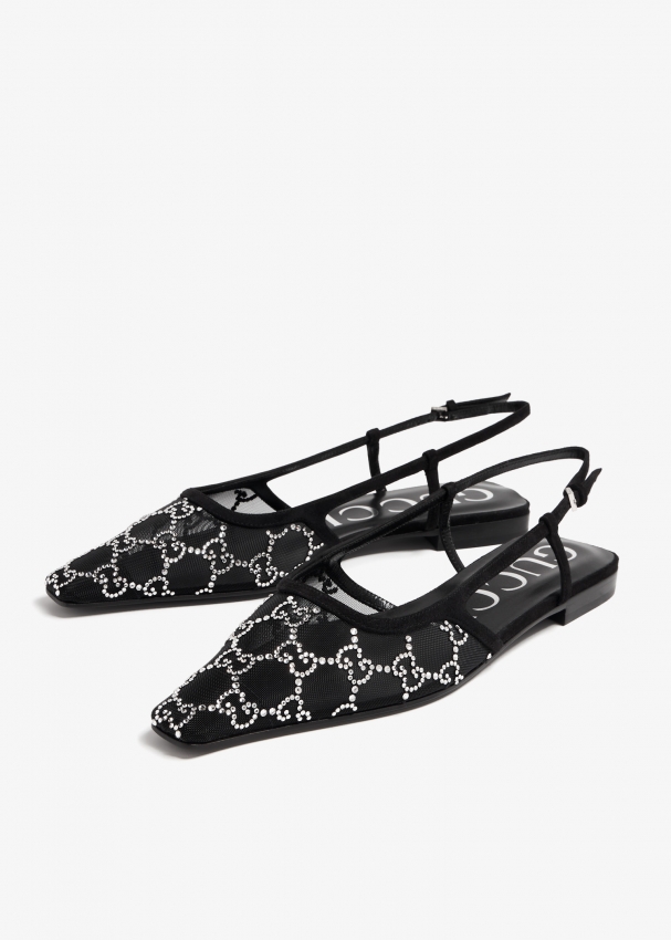 Gucci GG slingback ballet flats for Women Black in UAE Level Shoes