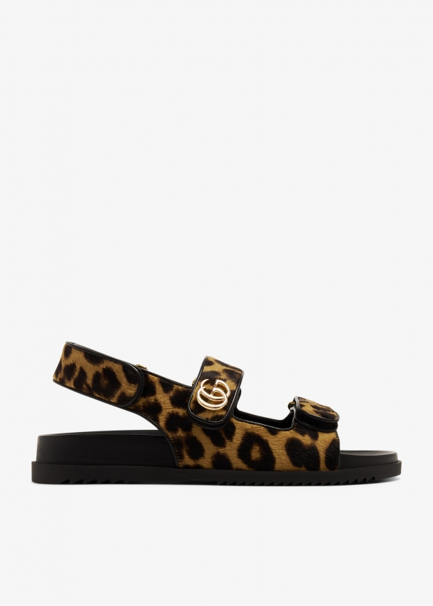 Gucci Double G sandals for Women Animal print in UAE Level Shoes