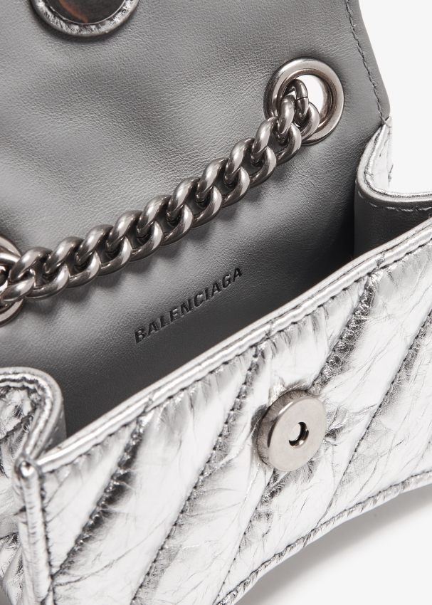 Balenciaga Crush mini chain bag for Women Silver in UAE Level
