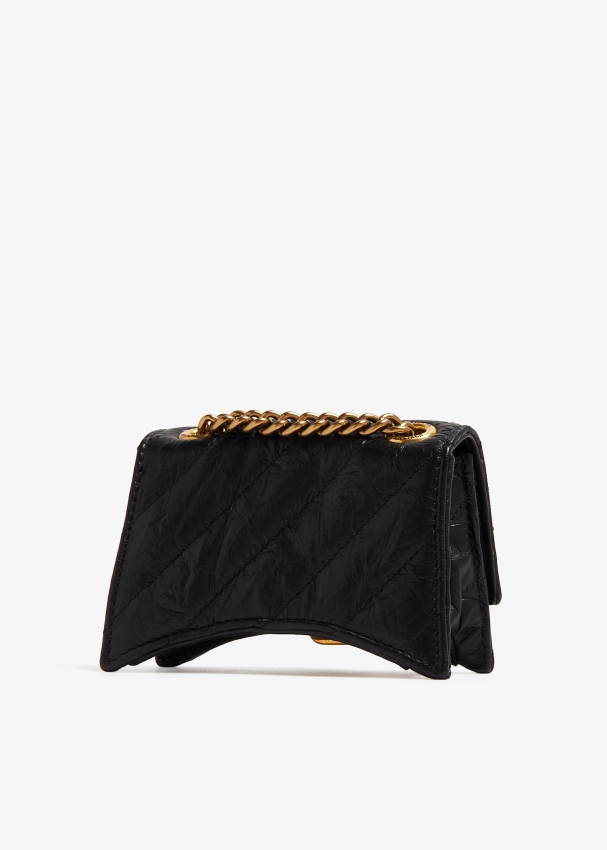 Balenciaga Crush mini chain bag for Women Black in UAE Level Shoes