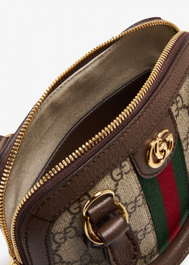 Gucci ophidia fabric zip top wristlet clearance