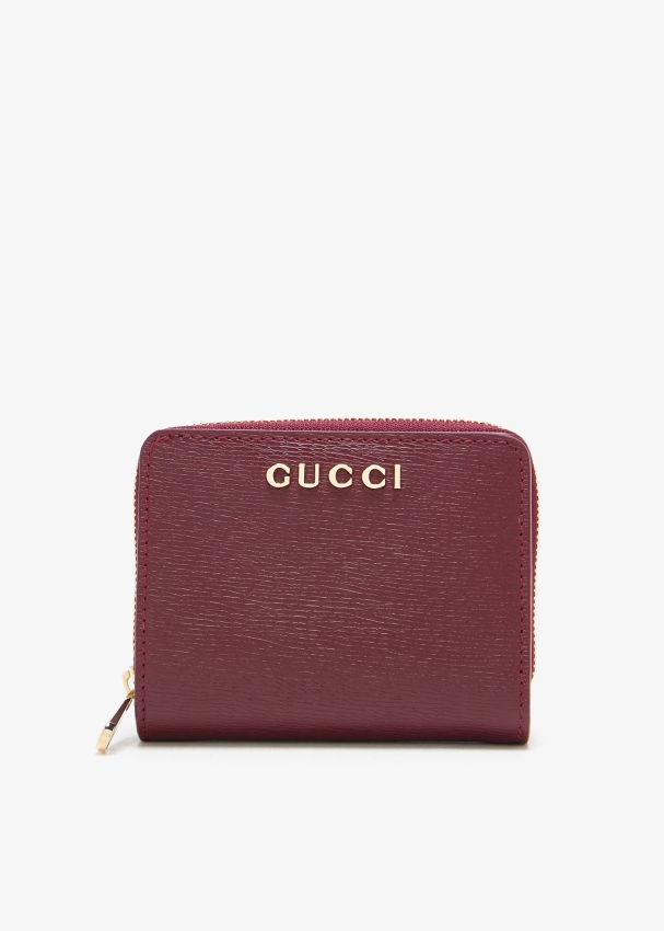 Gucci Gucci script mini wallet for Women - Red in Kuwait | Level Shoes