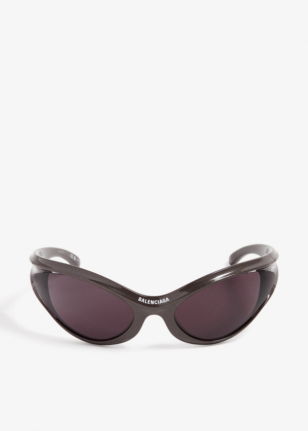 Balenciaga Dynamo round sunglasses for Men Brown in KSA Level Shoes