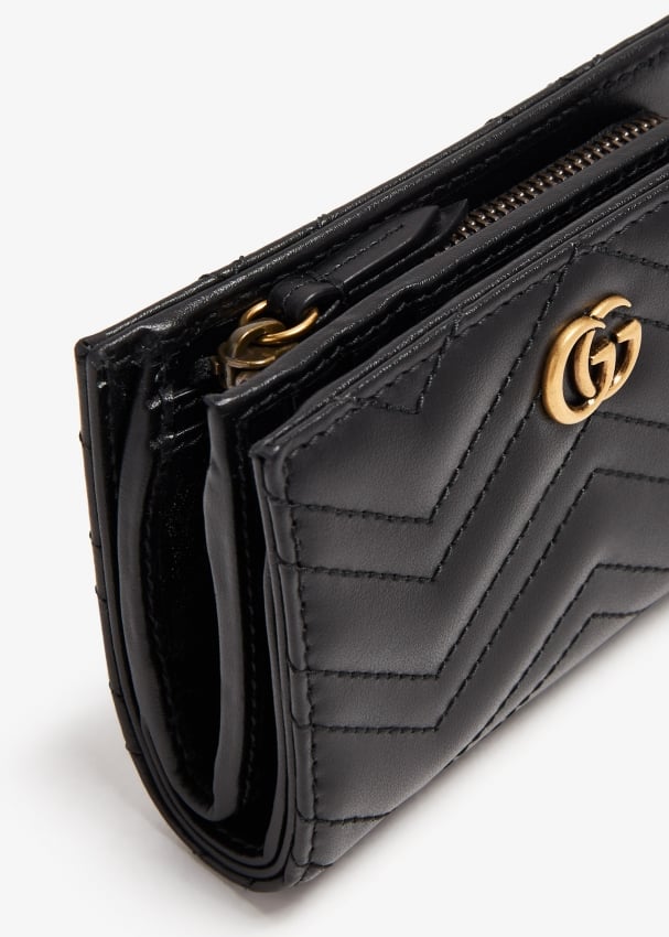Gucci gg marmont hot sale quilted leather wallet