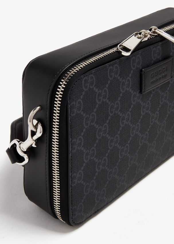 Gucci GG Supreme mini shoulder bag for Men Black in UAE Level